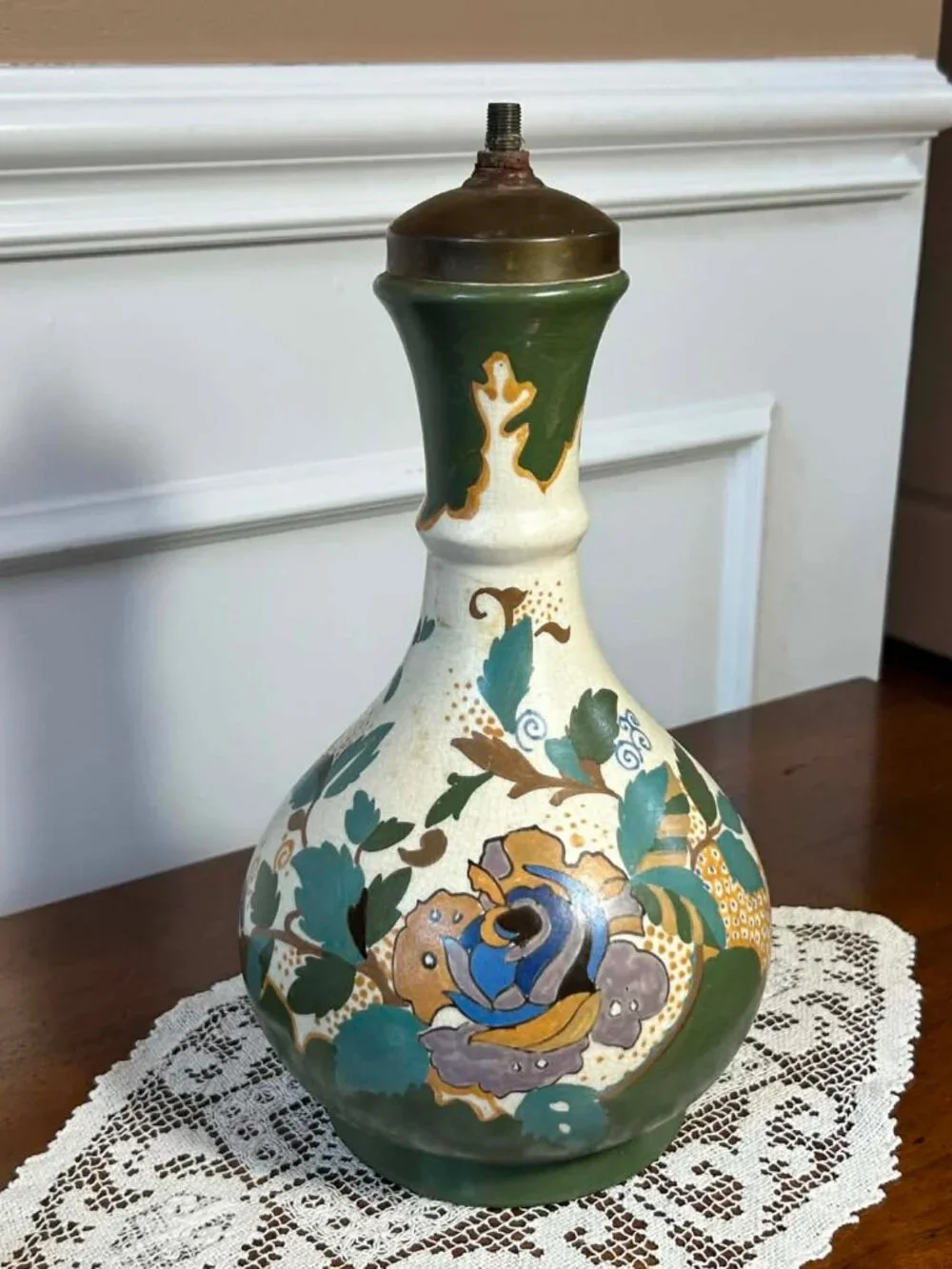 Vintage 1920s Dutch Art Pottery Lamp Base - Arnhemsche Fayence